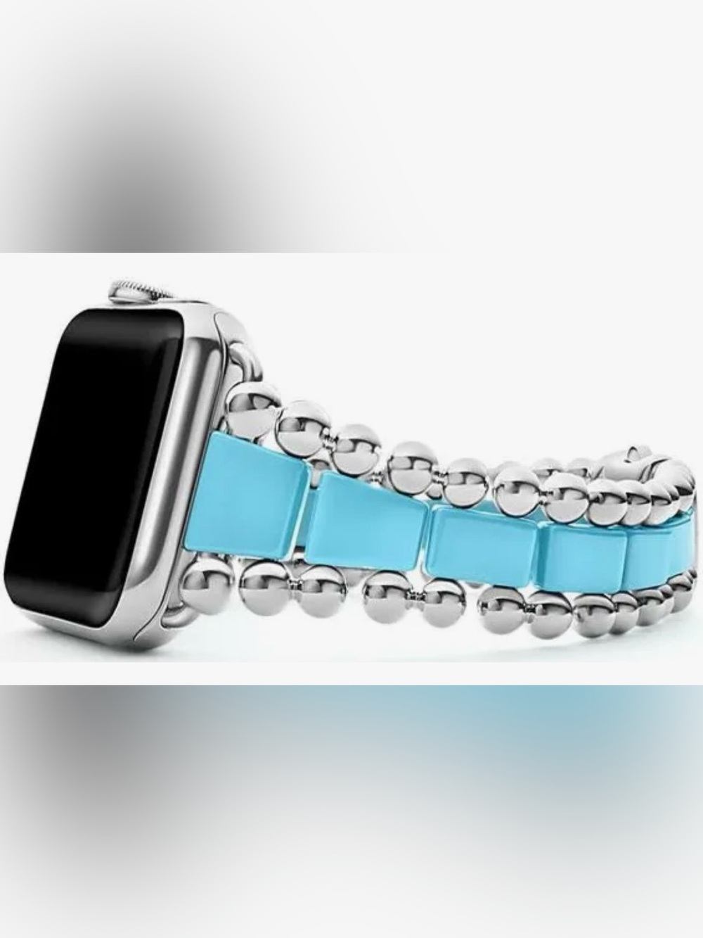 LAGOS Smart Caviar Bracelet For Apple Watch SS & Blue Ceramic. AMAZING PRICE NIB - Picture 10 of 10